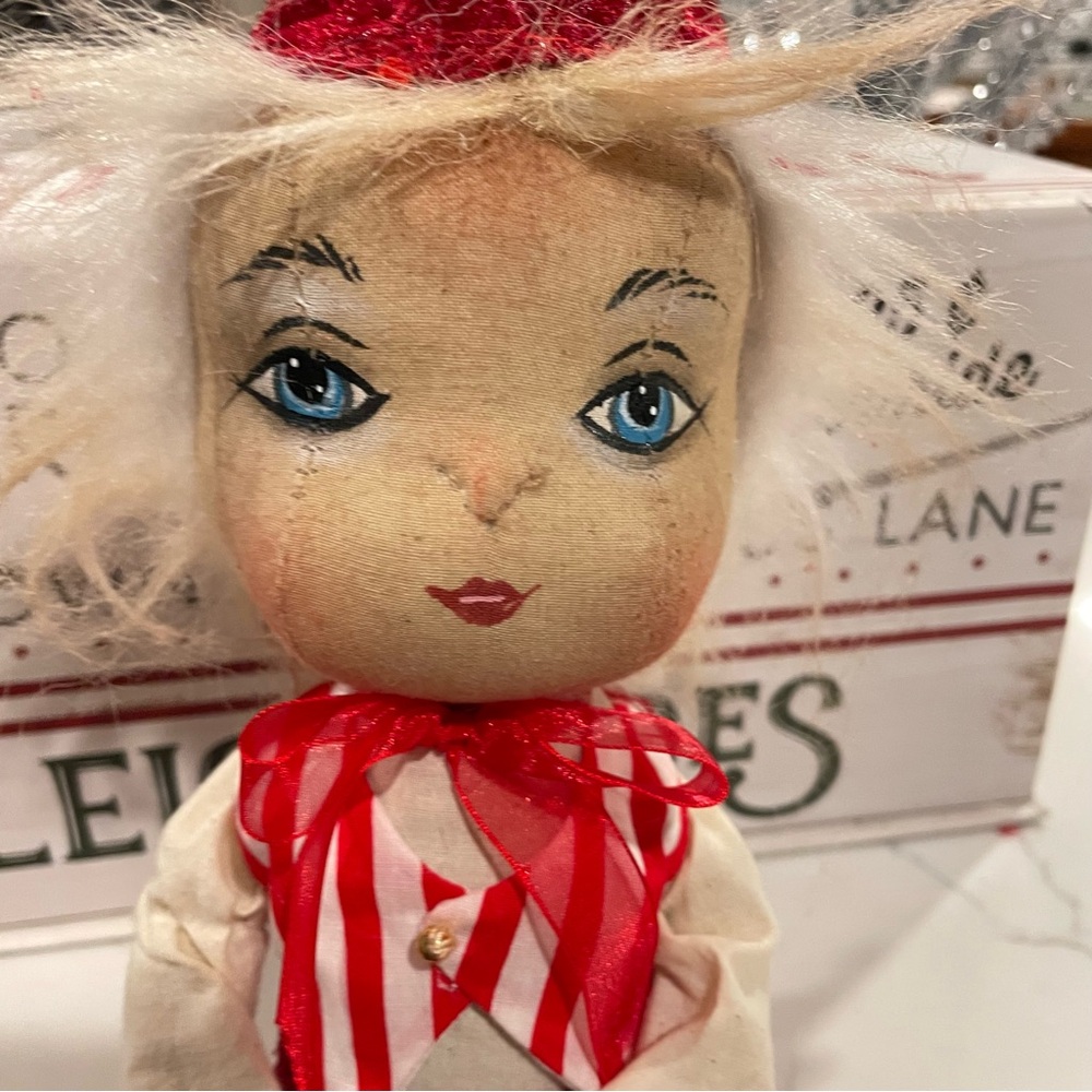 “Keith Boy” Elf, Art Doll by Joe Spencer, Gathered Traditions